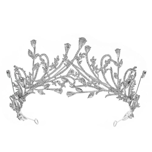 150 * 70MM Barock Kristall Braut Krone Für Hochzeit Tiara Prinzessin Königin Krone Strass Braut Stirnband Für Mädchen frauen von TAMUNI