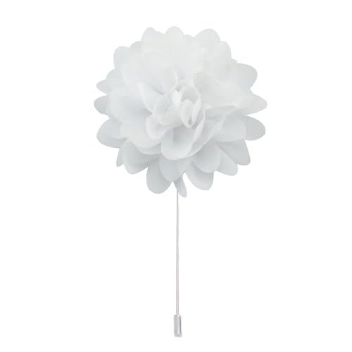 TAMUNI 10 * 11 CM 10 stücke Silber Chiffon Tuch Blume Anstecknadel Abzeichen Blume Corsage Satin Blume/rose Anstecknadel Brosche Pin Für Frauen Braut von TAMUNI