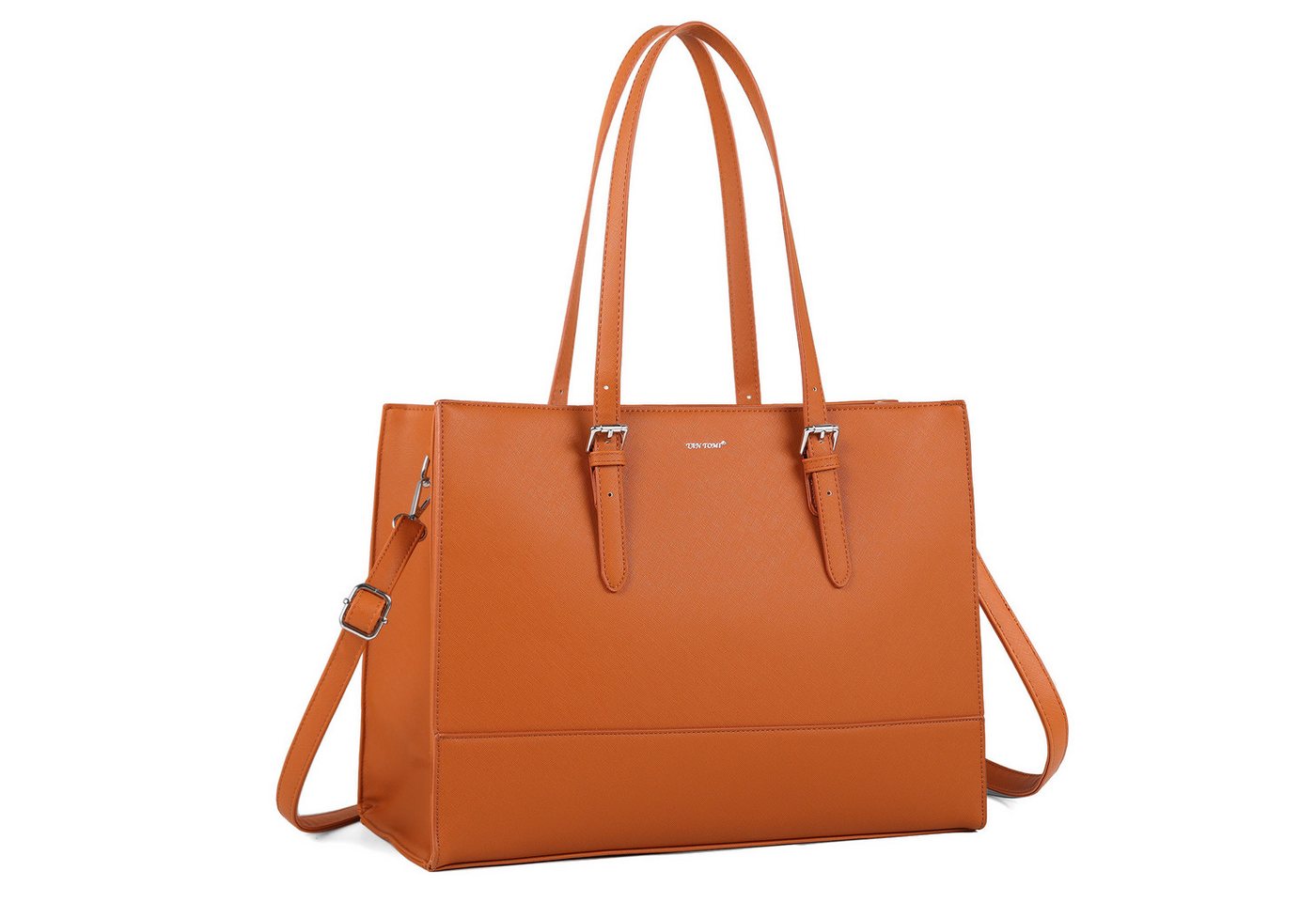 TAN.TOMI Aktentasche Business Handtasche Laptoptasche 15,6 Zoll Schultertaschen, Mit 4 Fächern für Arbeit Schule Arbeitstasche Notebooktasche von TAN.TOMI