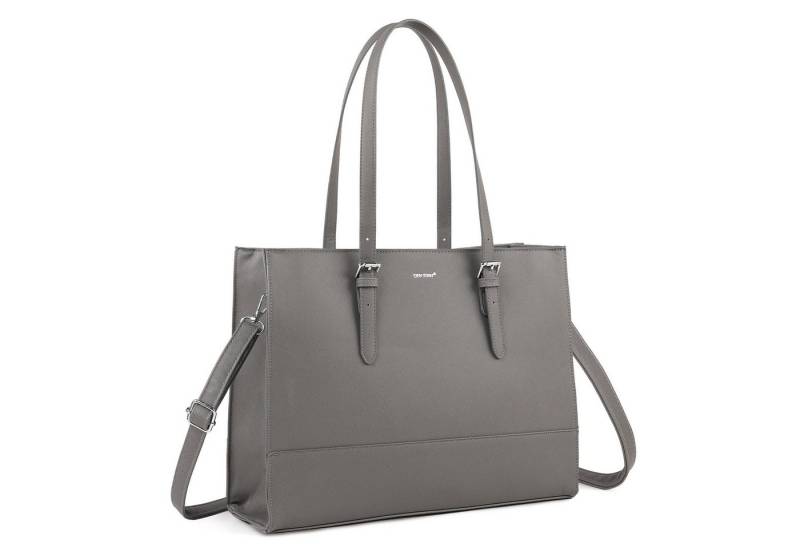 TAN.TOMI Aktentasche Business Handtasche Laptoptasche 15,6 Zoll Schultertaschen, Mit 4 Fächern für Arbeit Schule Arbeitstasche Notebooktasche von TAN.TOMI