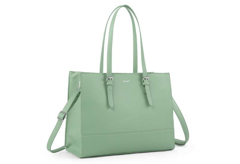 TAN.TOMI Aktentasche Business Handtasche Laptoptasche 15,6 Zoll Schultertaschen, Mit 4 Fächern für Arbeit Schule Arbeitstasche Notebooktasche von TAN.TOMI