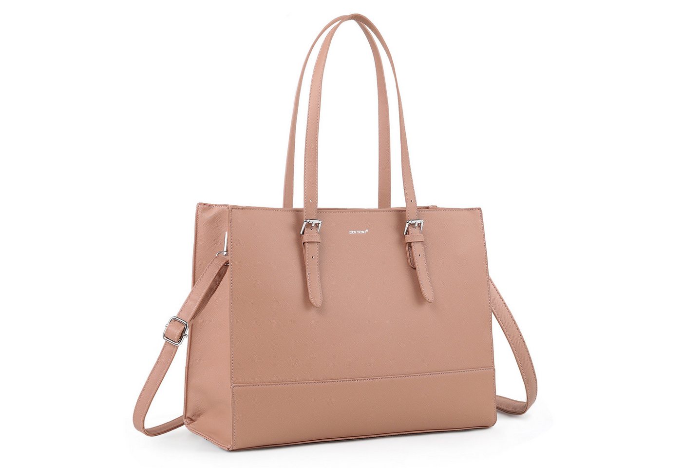 TAN.TOMI Aktentasche Business Handtasche Laptoptasche 15,6 Zoll Schultertaschen, Mit 4 Fächern für Arbeit Schule Arbeitstasche Notebooktasche von TAN.TOMI