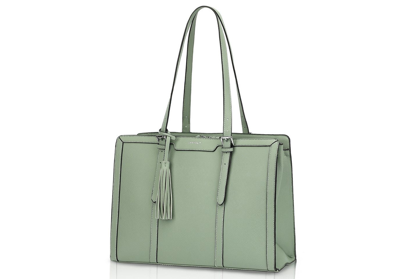 TAN.TOMI Aktentasche Damen Shopper Große Business Handtasche Gross Laptop Tasche, 15.6 Zoll Notebooktasche mit 3 Fächern für Büro Arbeit Schule von TAN.TOMI