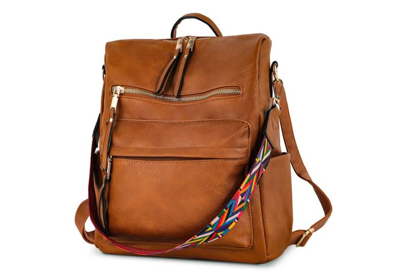 TAN.TOMI Cityrucksack Retro Rucksack Damen 3 in 1 Handtasche Mädchen Schultasche Wasserdicht, für Pendeln Reise Campus Sport Schulranzen Rucksäcke Dauerhaft von TAN.TOMI