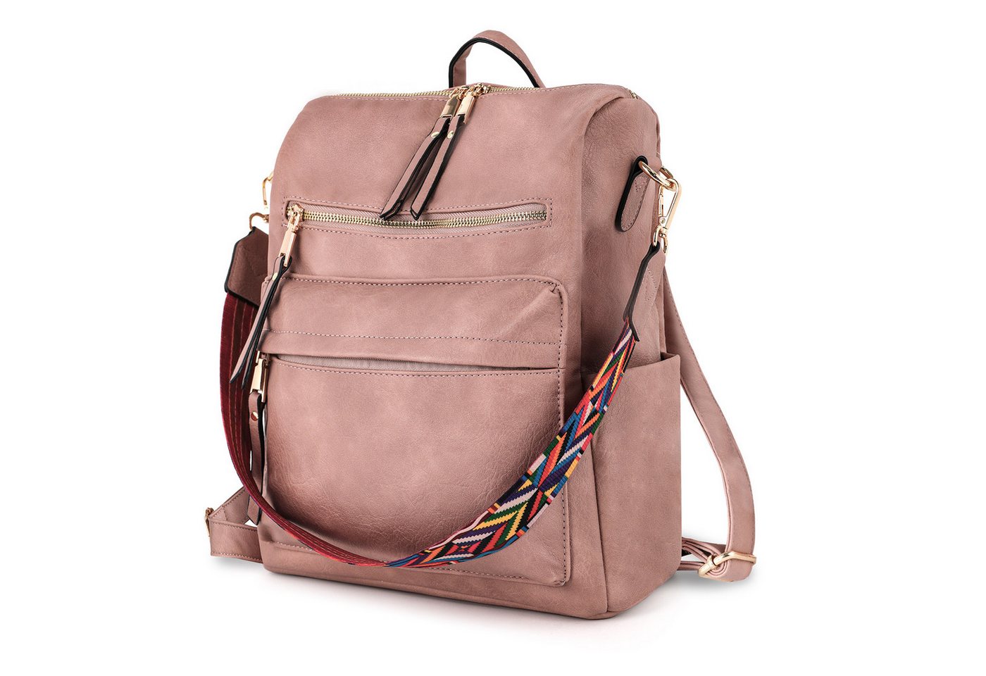 TAN.TOMI Cityrucksack Retro Rucksack Damen 3 in 1 Handtasche Mädchen Schultasche Wasserdicht, für Pendeln Reise Campus Sport Schulranzen Rucksäcke Dauerhaft von TAN.TOMI