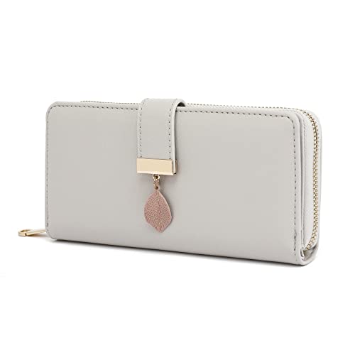 TANTOMI Geldbörse Damen, Geldbeutel Damen aus glattem und weichem Synthetikleder, Portmonee mit Kapazität und viele Fächer, Portemonnaie. von TAN.TOMI