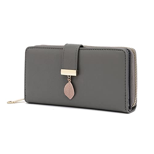 TANTOMI Geldbörse Damen, Geldbeutel Damen aus glattem und weichem Synthetikleder, Portmonee mit Kapazität und viele Fächer, Portemonnaie. von TAN.TOMI