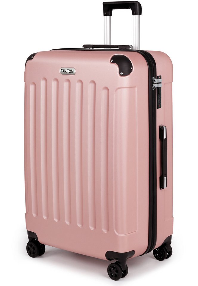 TAN.TOMI Handgepäckkoffer Koffer Trolley Rollkoffer Reisekoffer Handgepäck 4 Rollen (M-L-XL), 4 Rollen, Trolley Handgepäck Große Kapazität mit 4 Rollen und Zahlenschloss von TAN.TOMI