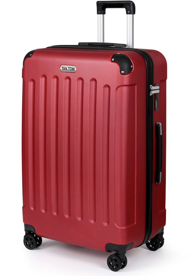 TAN.TOMI Handgepäckkoffer Koffer Trolley Rollkoffer Reisekoffer Handgepäck 4 Rollen (M-L-XL), 4 Rollen, Trolley Handgepäck Große Kapazität mit 4 Rollen und Zahlenschloss von TAN.TOMI