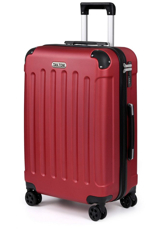 TAN.TOMI Handgepäckkoffer Koffer Trolley Rollkoffer Reisekoffer Handgepäck 4 Rollen (M-L-XL), 4 Rollen, Trolley Handgepäck Große Kapazität mit 4 Rollen und Zahlenschloss von TAN.TOMI
