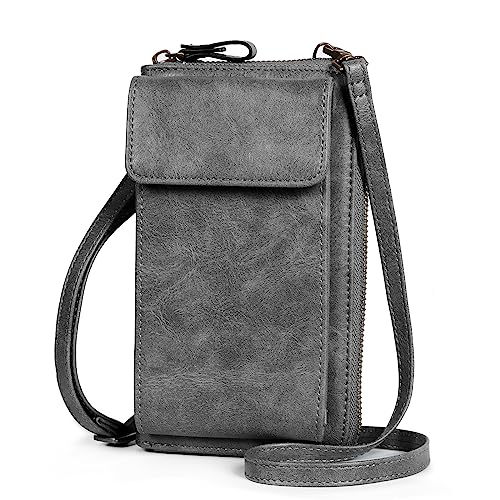 TAN.TOMI Handytasche zum Umhängen, Umhängetasche Damen RFID Blocking, Handy Tasche Damen Umhänge mit Abnehmbarem Gurt, Schultertasche Damen Vielen Fächern von TAN.TOMI