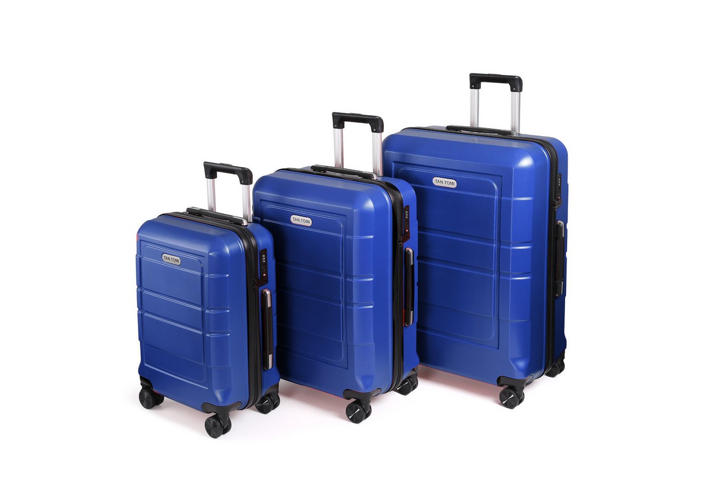 TAN.TOMI Koffer Kofferset Hartschale Leicht Reisekoffer ABS+PC Erweiterbar Haltbar, 4 Rollen, Trolley Handgepäck Große Kapazität mit 4 Rollen und TSA Schloss von TAN.TOMI