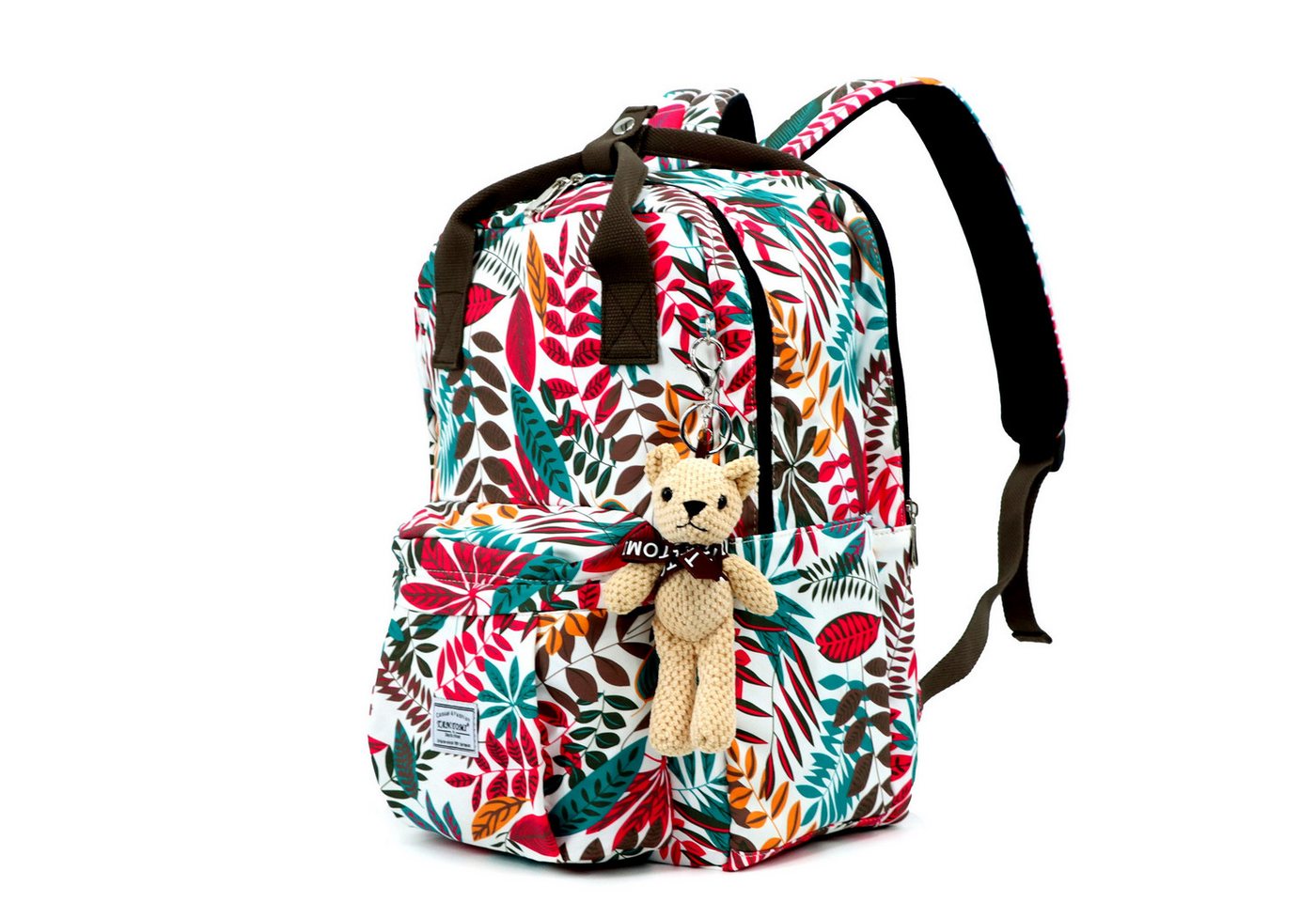 TAN.TOMI Schulrucksack Schulrucksäcke Teenager Mädchen, Tagesrucksack mit Laptopfach (Mitgeliefert wird ein kleiner Teddybär-Anhänger), Schultasche Mädchen, Casual Rucksack Teenager Mädchen von TAN.TOMI