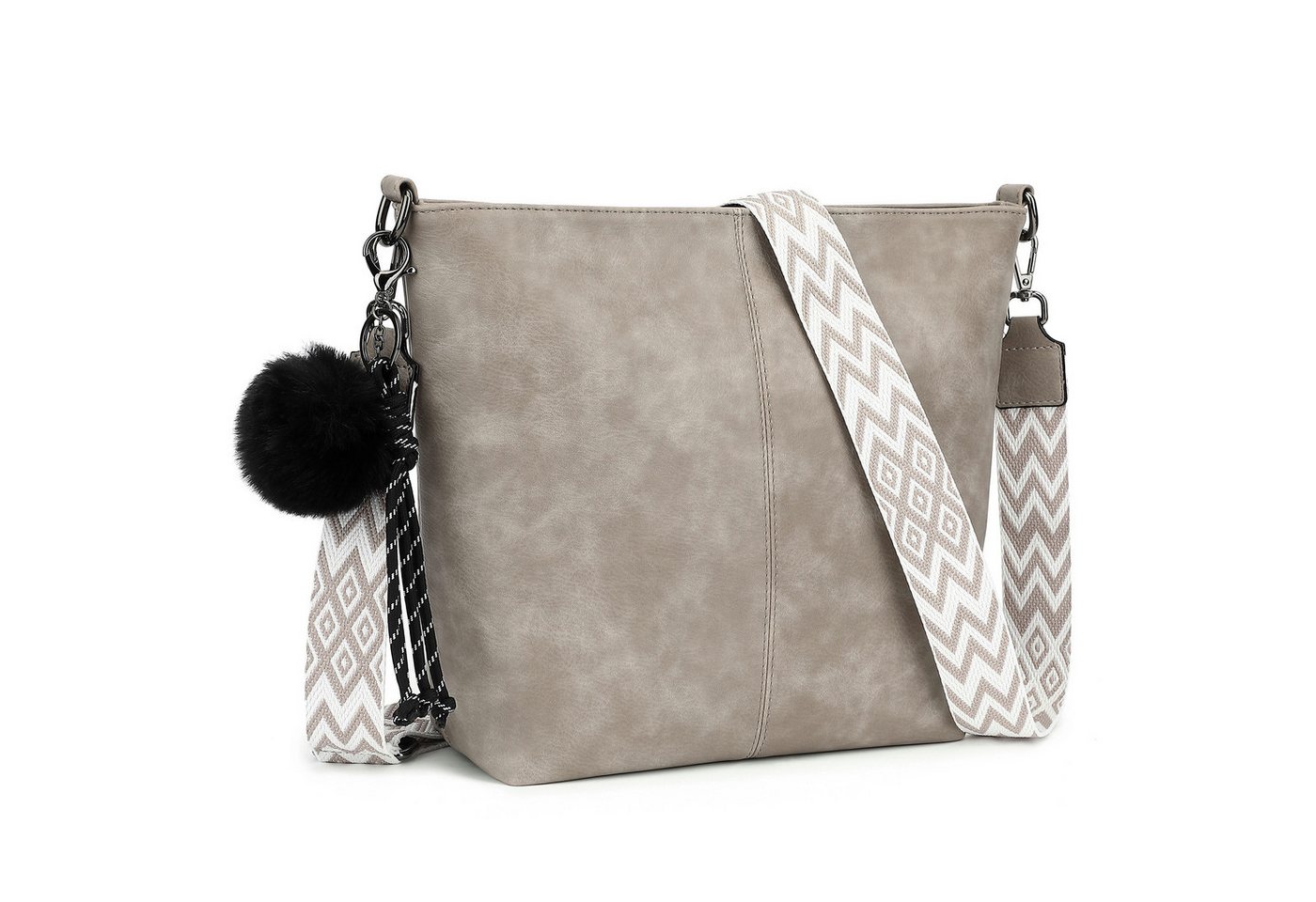 TAN.TOMI Schultertasche Damen Crossbody Bag Henkeltasche Mittel Umhängetasche, Mit Verstellbar Abnehmbar Für Pendeln Reise Campus Sport von TAN.TOMI