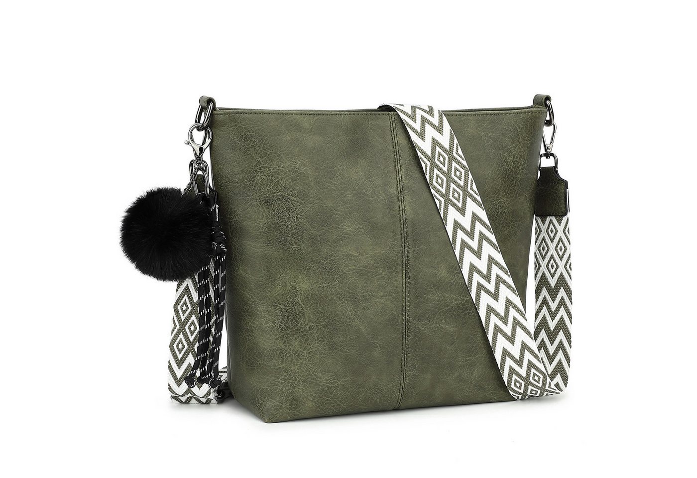 TAN.TOMI Schultertasche Damen Crossbody Bag Henkeltasche Mittel Umhängetasche, Mit Verstellbar Abnehmbar Für Pendeln Reise Campus Sport von TAN.TOMI