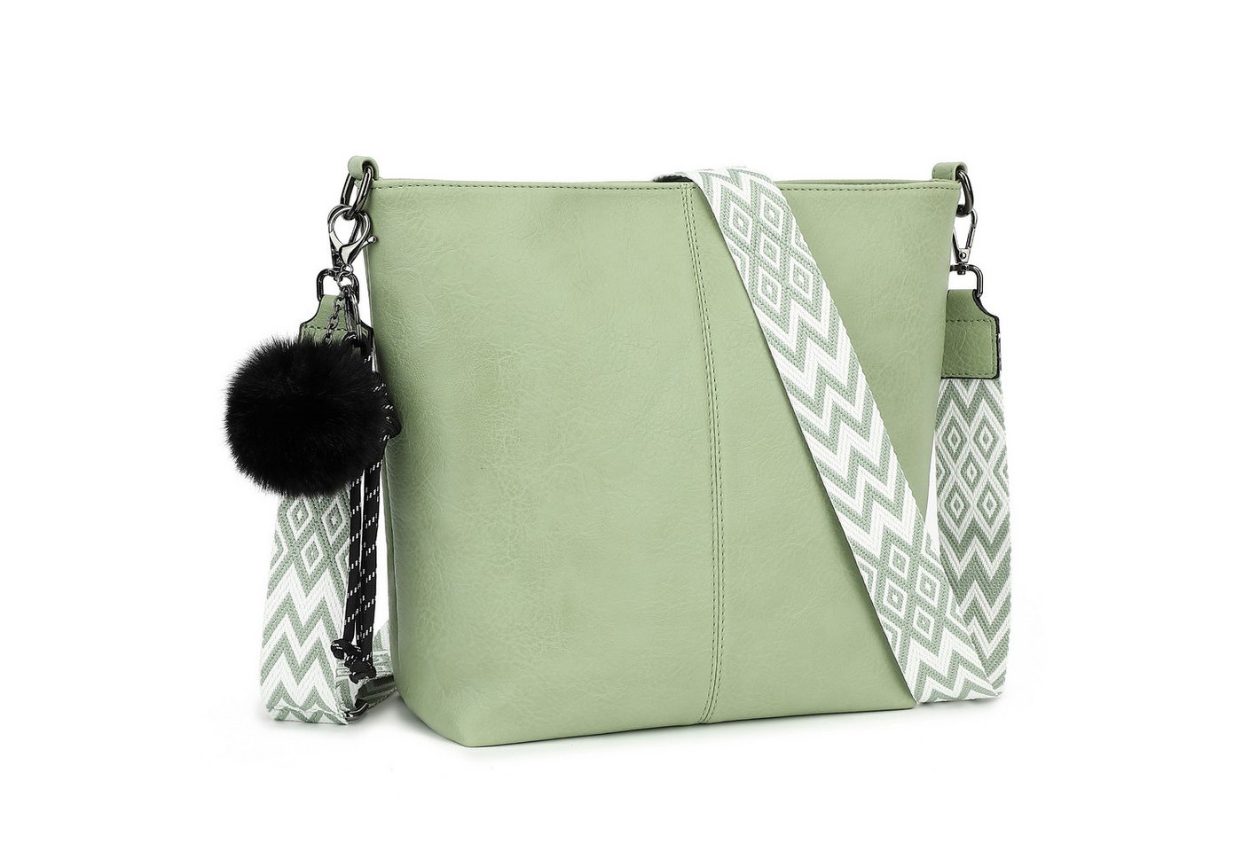 TAN.TOMI Schultertasche Damen Crossbody Bag Henkeltasche Mittel Umhängetasche, Mit Verstellbar Abnehmbar Für Pendeln Reise Campus Sport von TAN.TOMI