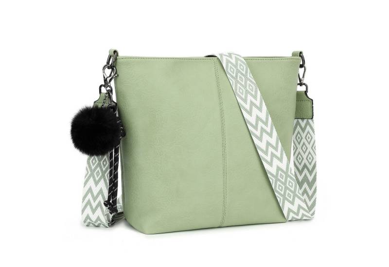 TAN.TOMI Schultertasche Damen Crossbody Bag Henkeltasche Mittel Umhängetasche, Mit Verstellbar Abnehmbar Für Pendeln Reise Campus Sport von TAN.TOMI