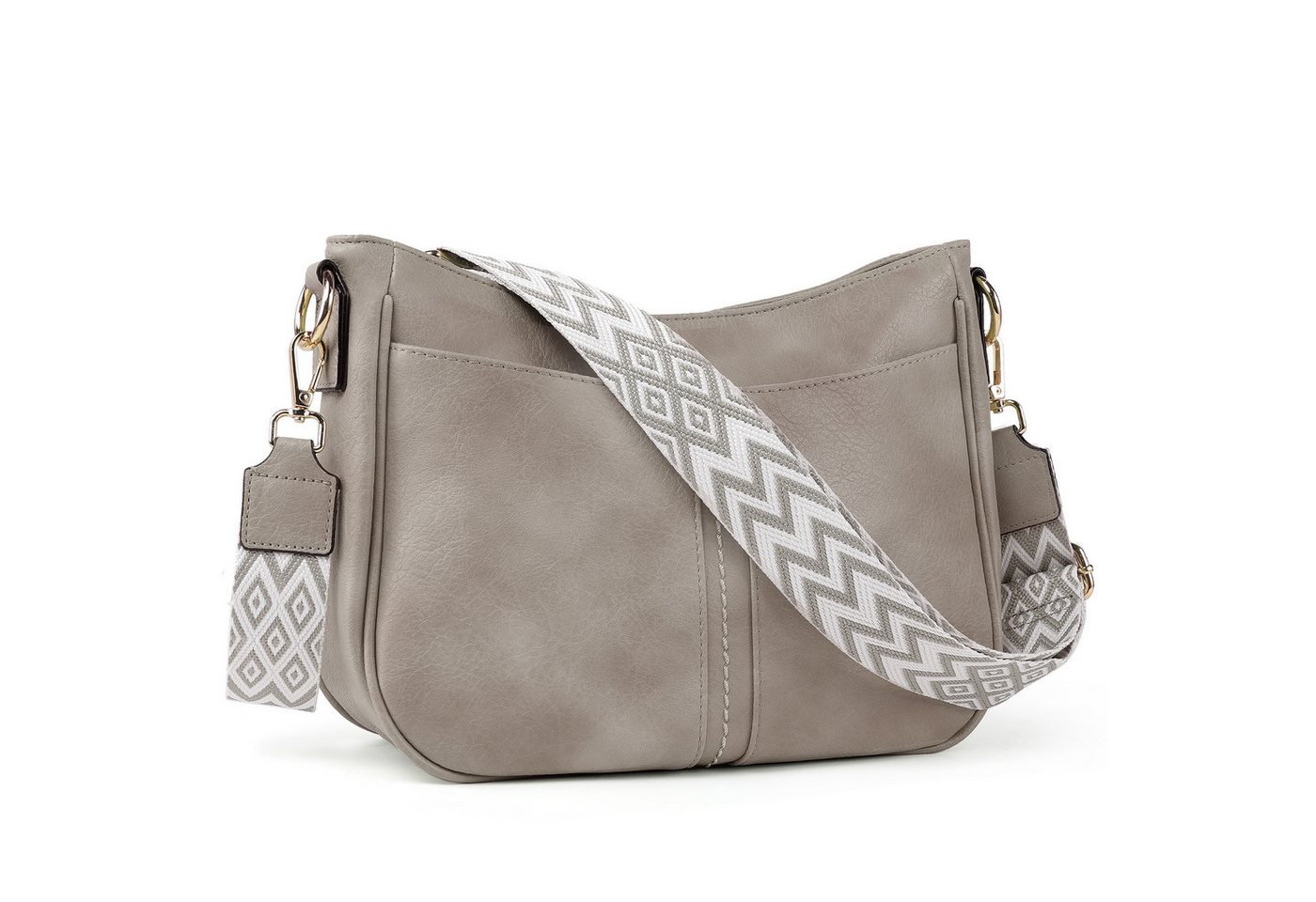 TAN.TOMI Schultertasche Damen Groß Crossbody Bags Handtasche mit verstellbarem, Fronttasche mit Magnetverschluss wasserabweisendes Gewebe von TAN.TOMI