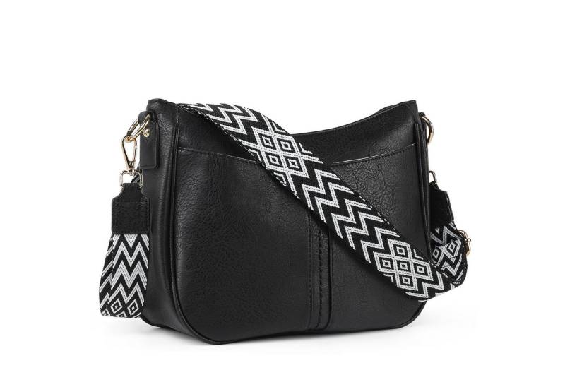 TAN.TOMI Schultertasche Damen Groß Crossbody Bags Handtasche mit verstellbarem, Fronttasche mit Magnetverschluss wasserabweisendes Gewebe von TAN.TOMI