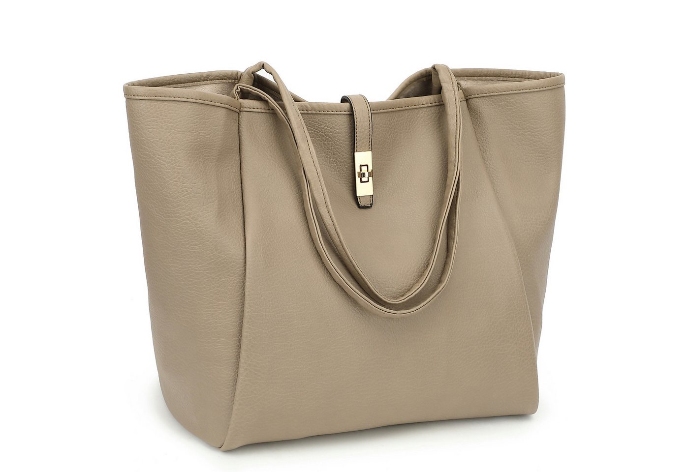 TAN.TOMI Schultertasche Damen Umhängetasche PU Leder Tote Shopper Bag Reise Geldbörse, Mit Reißverschluss und Innentasche für Arbeit, Schule, Einkauf von TAN.TOMI