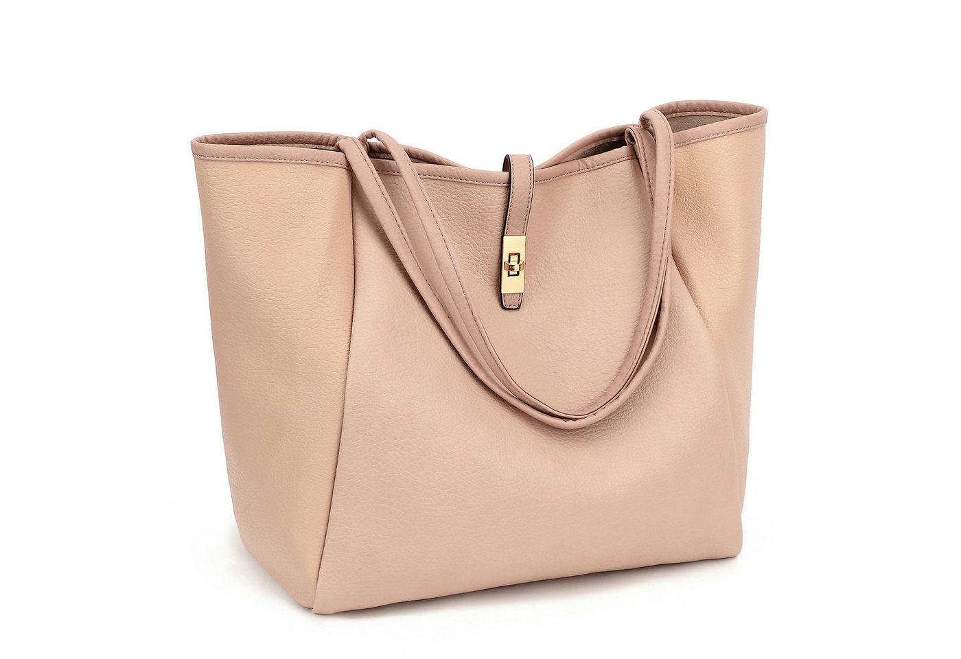 TAN.TOMI Schultertasche Damen Umhängetasche PU Leder Tote Shopper Bag Reise Geldbörse, Mit Reißverschluss und Innentasche für Arbeit, Schule, Einkauf von TAN.TOMI