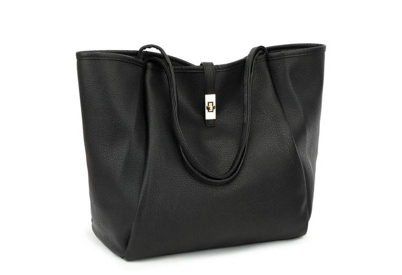 TAN.TOMI Schultertasche Damen Umhängetasche PU Leder Tote Shopper Bag Reise Geldbörse, Mit Reißverschluss und Innentasche für Arbeit, Schule, Einkauf von TAN.TOMI