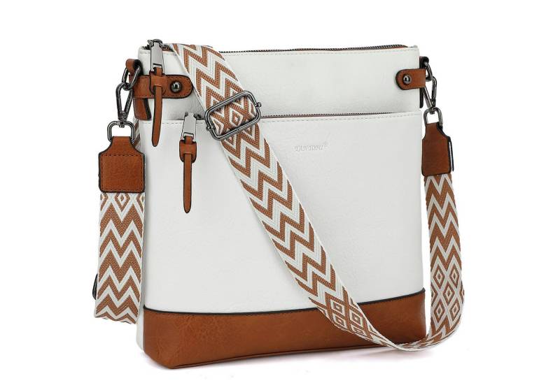 TAN.TOMI Schultertasche Mittel Damen Umhängetasche Crossbody Bag Leicht Tasche Bag, Mit Verstellbar Abnehmbar Breiter Gurt Pendeln Reise Campus von TAN.TOMI