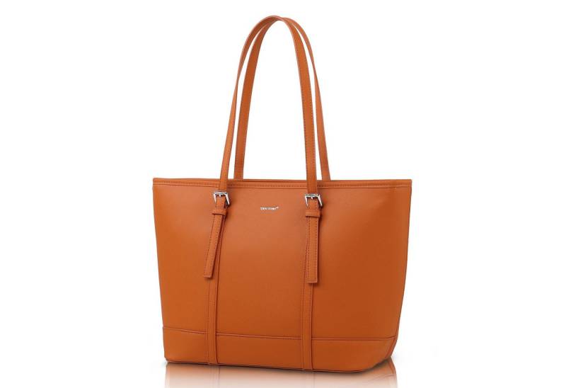 TAN.TOMI Shopper Damen Handtasche Aktentasche Große Businesstasche Elegante, 10,5 Zoll Schlüsselring Mit 3 Fächern Umhängetasch Bürotasche von TAN.TOMI