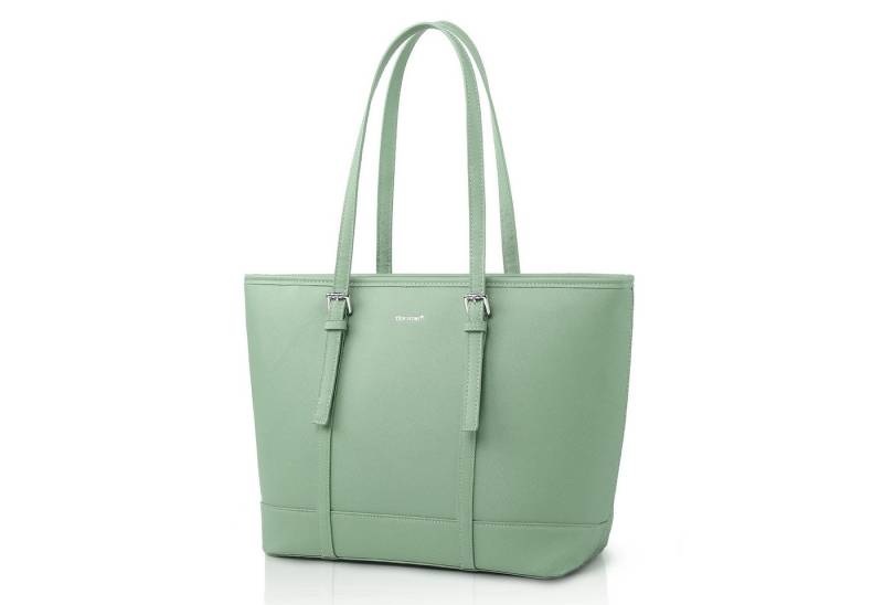 TAN.TOMI Shopper Damen Handtasche Aktentasche Große Businesstasche Elegante, 10,5 Zoll Schlüsselring Mit 3 Fächern Umhängetasch Bürotasche von TAN.TOMI