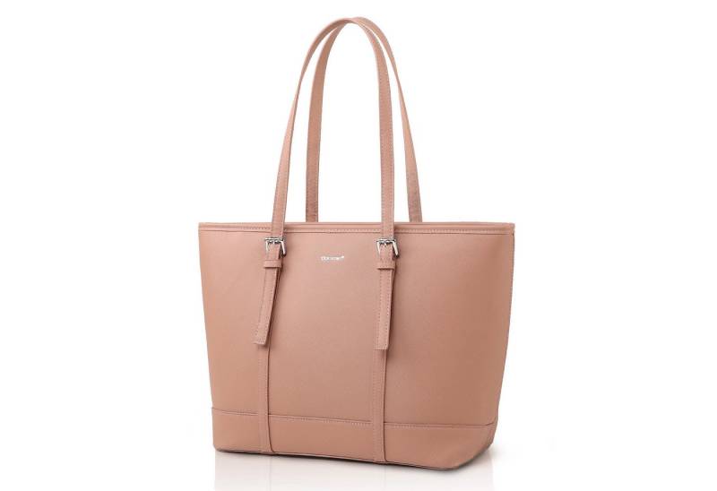 TAN.TOMI Shopper Damen Handtasche Aktentasche Große Businesstasche Elegante, 10,5 Zoll Schlüsselring Mit 3 Fächern Umhängetasch Bürotasche von TAN.TOMI