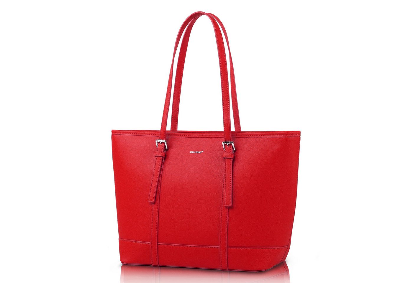 TAN.TOMI Shopper Damen Handtasche Aktentasche Große Businesstasche Elegante, 10,5 Zoll Schlüsselring Mit 3 Fächern Umhängetasch Bürotasche von TAN.TOMI