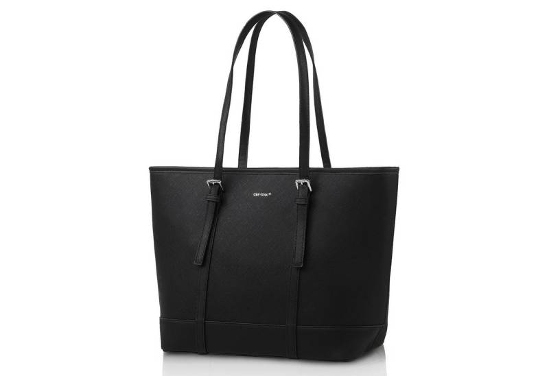 TAN.TOMI Shopper Damen Handtasche Aktentasche Große Businesstasche Elegante, 10,5 Zoll Schlüsselring Mit 3 Fächern Umhängetasch Bürotasche von TAN.TOMI