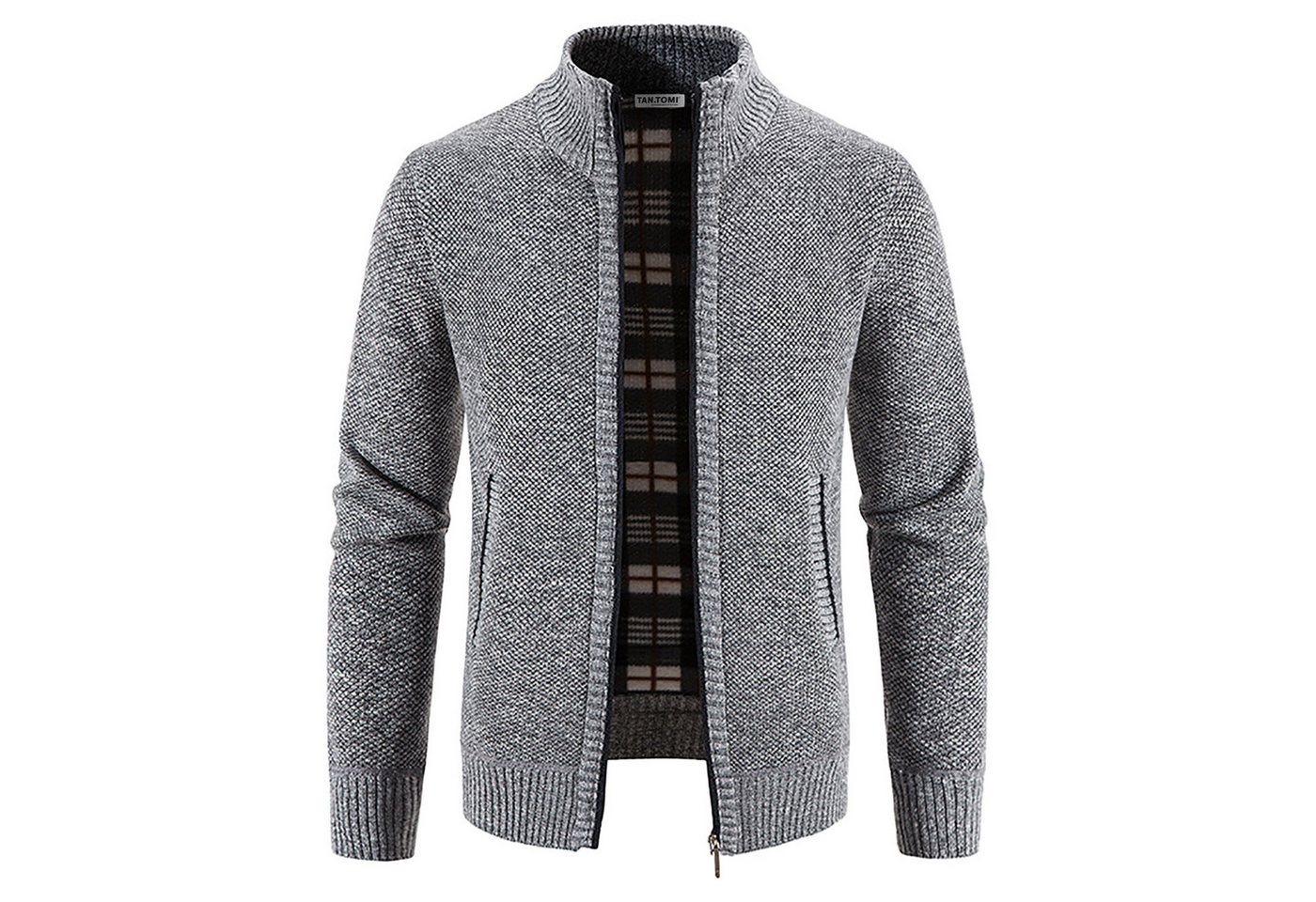TAN.TOMI Strickjacke Herren Strickjacke Festival Cardigan Warm Trachtenjacke Mode Schlichter Pullover Langarm Sweatjacke Reißverschluss TAN.TOMI Strickjacke Herren Strickjacke Festival Cardigan Warm Trachtenjacke Mode Schlichter Pullover Langarm Sweatjacke Reißverschluss von TAN.TOMI