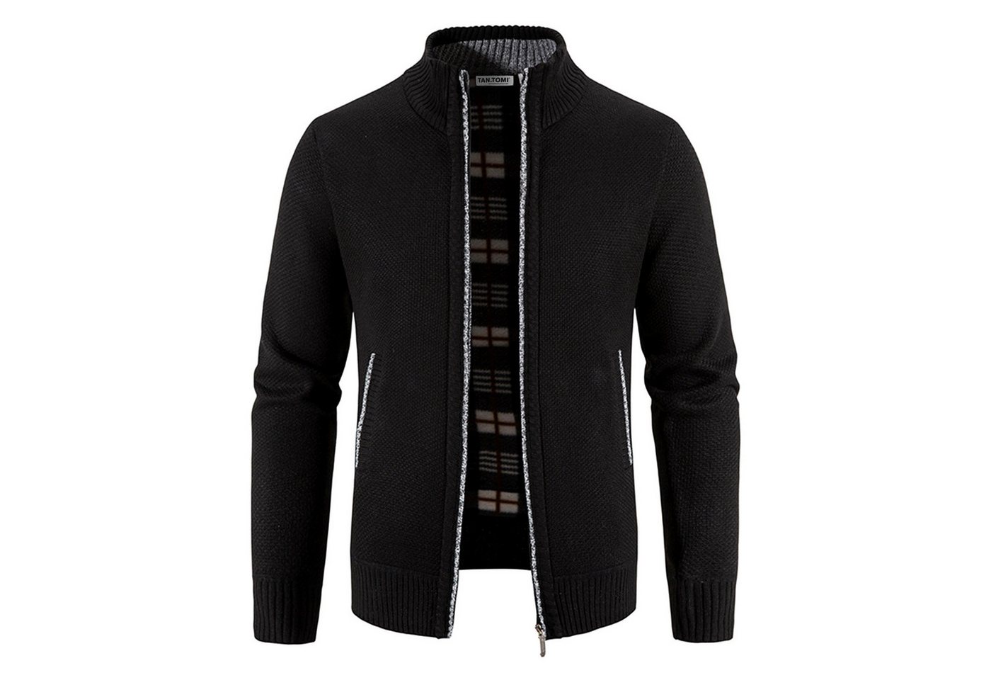 TAN.TOMI Strickjacke Herren Strickjacke Festival Cardigan Warm Trachtenjacke Mode Schlichter Pullover Langarm Sweatjacke Reißverschluss TAN.TOMI Strickjacke Herren Strickjacke Festival Cardigan Warm Trachtenjacke Mode Schlichter Pullover Langarm Sweatjacke Reißverschluss von TAN.TOMI