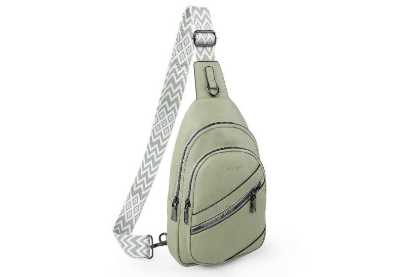 TAN.TOMI Umhängetasche Brusttasche Damen Sling Bag Rucksack Frauen Schultertasche, Handy Umhängetasche Crossbag Umhängen für Outdoorsport von TAN.TOMI