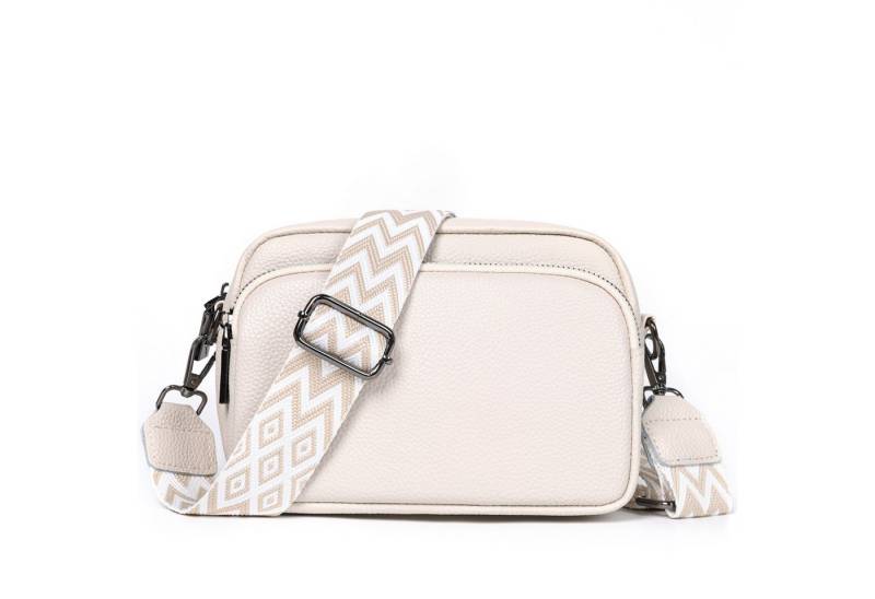 TAN.TOMI Umhängetasche Damen Handy Umhängetasche Echtes Crossbody Bag Damen Handytasche, Umhängetasche Damen Klein Taschen mit Breitem Schultergurt u 3 fächern von TAN.TOMI