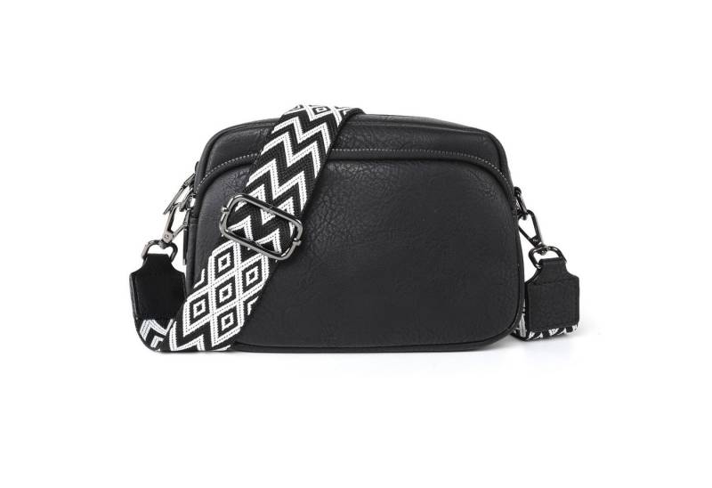 TAN.TOMI Umhängetasche Damen Handy Umhängetasche Echtes Crossbody Bag Damen Handytasche, Umhängetasche Damen Klein Taschen mit Breitem Schultergurt u 3 fächern von TAN.TOMI