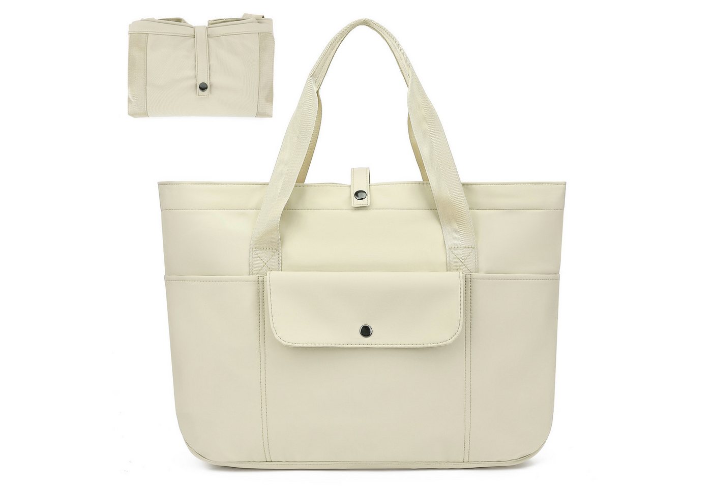 TAN.TOMI Umhängetasche Damen Multi-Taschen Große Tote Bag Shopper Schultertasche, Faltbarer Stauraum Mit Reißverschluss für Reisen Arbeit Fitness von TAN.TOMI