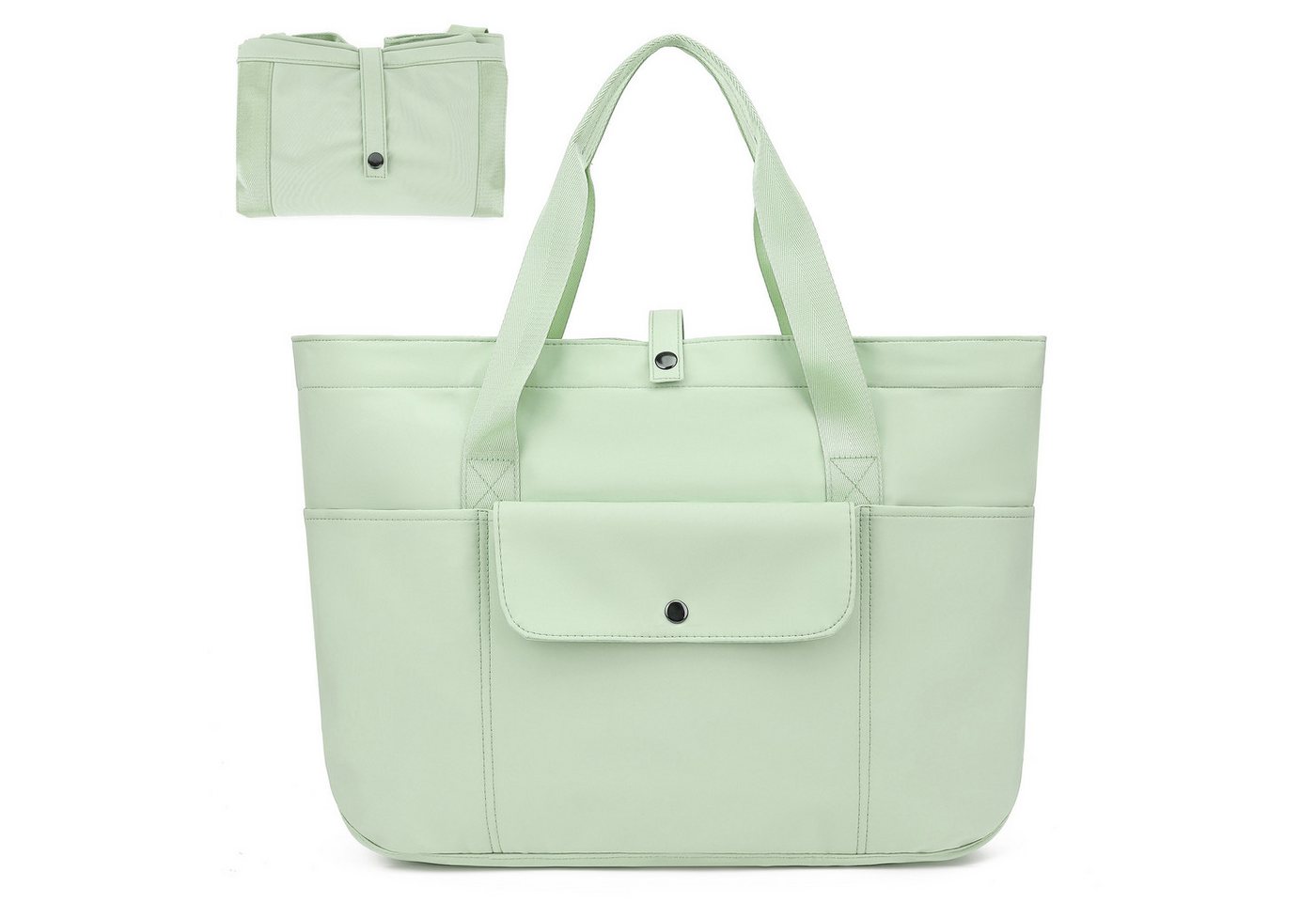 TAN.TOMI Umhängetasche Damen Multi-Taschen Große Tote Bag Shopper Schultertasche, Faltbarer Stauraum Mit Reißverschluss für Reisen Arbeit Fitness von TAN.TOMI