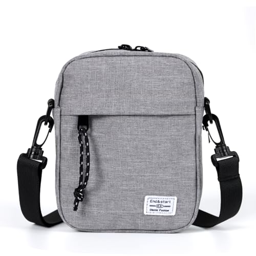 TAN.TOMI Umhängetasche Herren Klein Schultertasche Herren Crossbody Bag Herren, Wasserdichte Herren Umhängetasche aus Polyester, Tasche Herren Geeignet für Outdoor-Sport und Wandern von TAN.TOMI