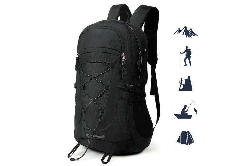 TAN.TOMI Wanderrucksack 45L Wanderrucksack Herren Damen, Wasserdicht Trekkingrucksack (inkl. Reflexstreifen, mit Federtasche, Geldbōrse und Laptopfach), Für Wandern, Radfahren, Klettern, Bergsteigen und Reisen Sport von TAN.TOMI