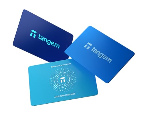 TANGEM Geldbörse (Electric Night - 3 Karten) / Hyperblue von TANGEM