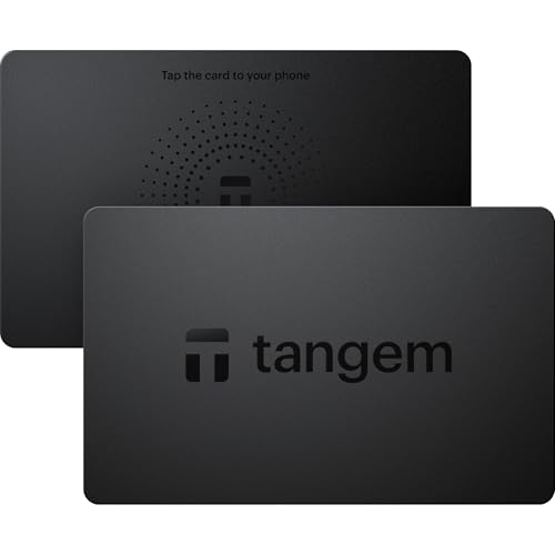 TANGEM Wallet Pack of 2 - Secure Crypto Wallet - Trusted Cold Storage for Bitcoin, Ethereum, NFT's & More Coins - 100% Offline Hardware Wallet von TANGEM