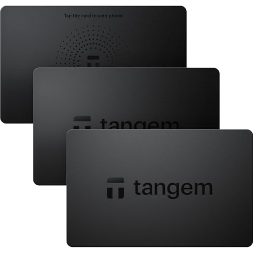 TANGEM Wallet Pack of 3 - Secure Crypto Wallet - Trusted Cold Storage for Bitcoin, Ethereum, NFT's & More Coins - 100% Offline Hardware Wallet von TANGEM