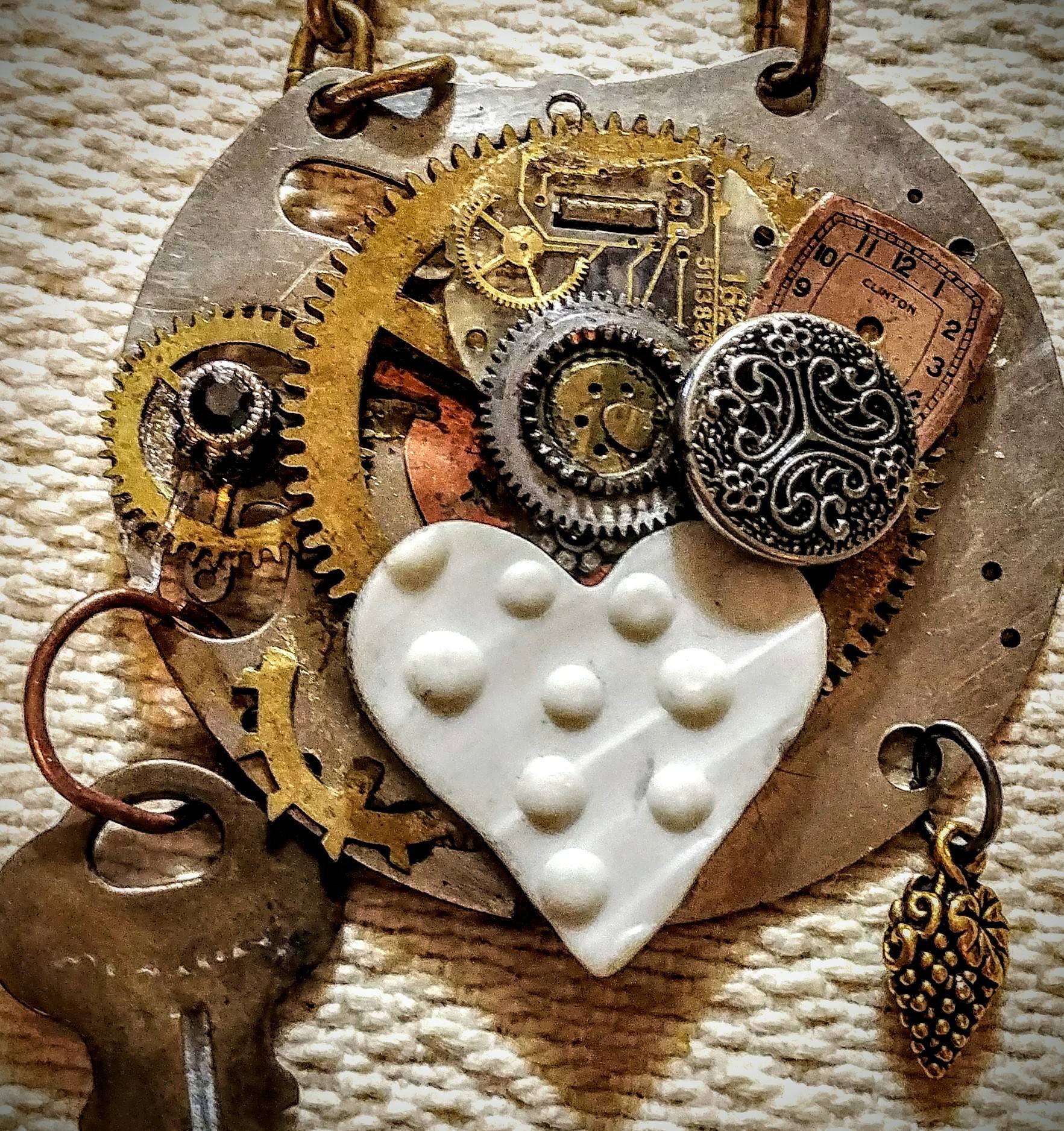 Schmuck, Halskette, Uhr Gang Steampunk Herzlichen Halskette. Schlüssel Zu Ihrem Herzhalskette. Geschenk Für Sie Unter 100, 00 Schmuck, Halskette, Uhr Gang Steampunk Herzlichen Halskette. Schlüssel Zu Ihrem Herzhalskette. Geschenk Für Sie Unter 100, 00 von TANGORADESIGNS