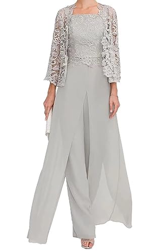 TANPAUL Hosenanzug Damen Sportlich - 3 Stücke Elegant Abendanzug mit Ärmel Übergröße von TANPAUL