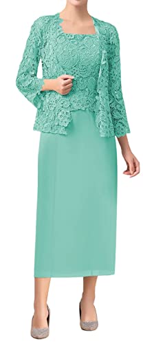 TANPAUL Spitzen Chiffon Brautmutterkleider mit Jacke Zweiteilig Langarm Festkleider T黵kis 44 TANPAUL Spitzen Chiffon Brautmutterkleider mit Jacke Zweiteilig Langarm Festkleider T黵kis 44 von TANPAUL