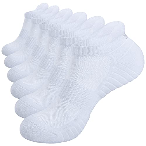 Sommer Low-Cut Sneaker Socken 35-38 Atmungsaktives Anti-Rutsch Kurzsocken Herrensocken Herren Damen Classic Crew Business Socken, Sport Tennis Reisen Bergsteigen Arbeit, 6 Paar S Geschenke von TANSTC