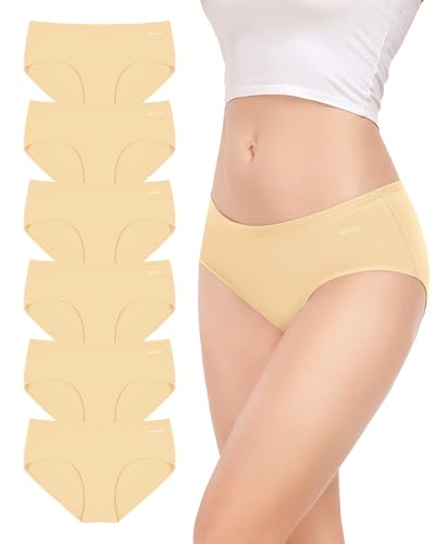 TANSTC Slips Damen Baumwolle, Sportunterwäsche Frauen Hipster Mehrpack - Doppellagiger Zwickel, L von TANSTC