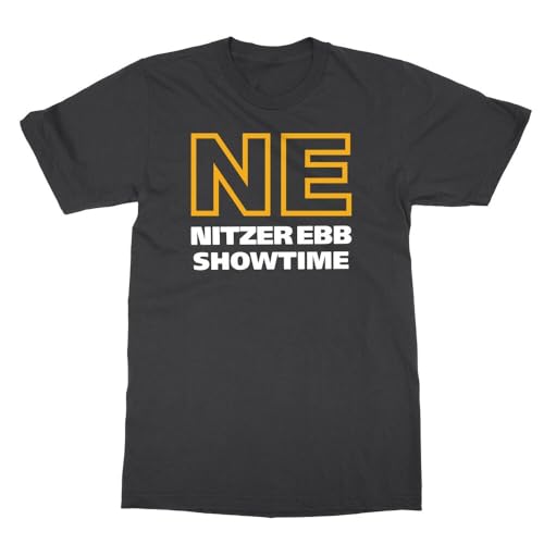 Vintage 90s NITZER EBB1990 Showtime Men's T-Shirt Black XXL von TANUVJXK